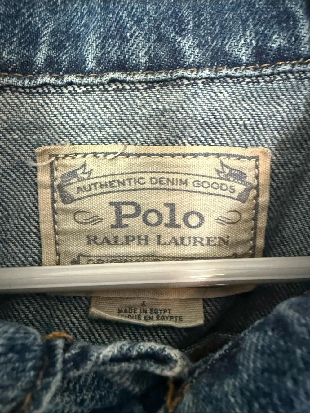 Polo Ralph Lauren Toddler Girls Denim Polo Jacket Size 4